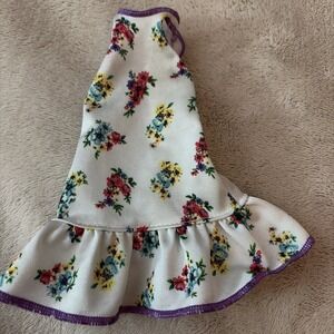 Barbie Clothes White Floral Fashion Dress Outfit B11